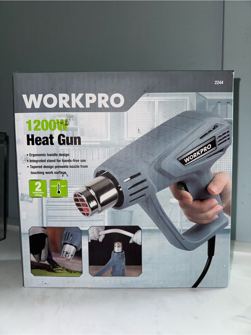 WORKPRO 1200W Heat Gun Dual Temp 2 Settings New in Box DIY Craft Tool